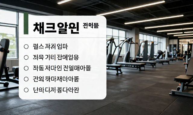 헬스장일일권 관련 이미지 - 헬스장일일권, 충동적으로 결제하기 전 반드시 따져봐야 할 핵심 체크리스트