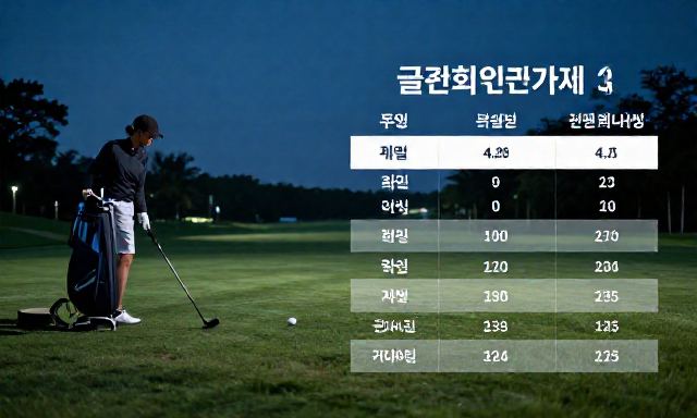 골프회원권가격 관련 이미지 - 골프회원권가격, 단순한 비용을 넘어선 '신체 컨디셔닝'과 '지속 가능한 운동'의 가치 비교